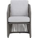 Allariz Warm Grey / Gracebay Light Grey Outdoor Dining Armchair